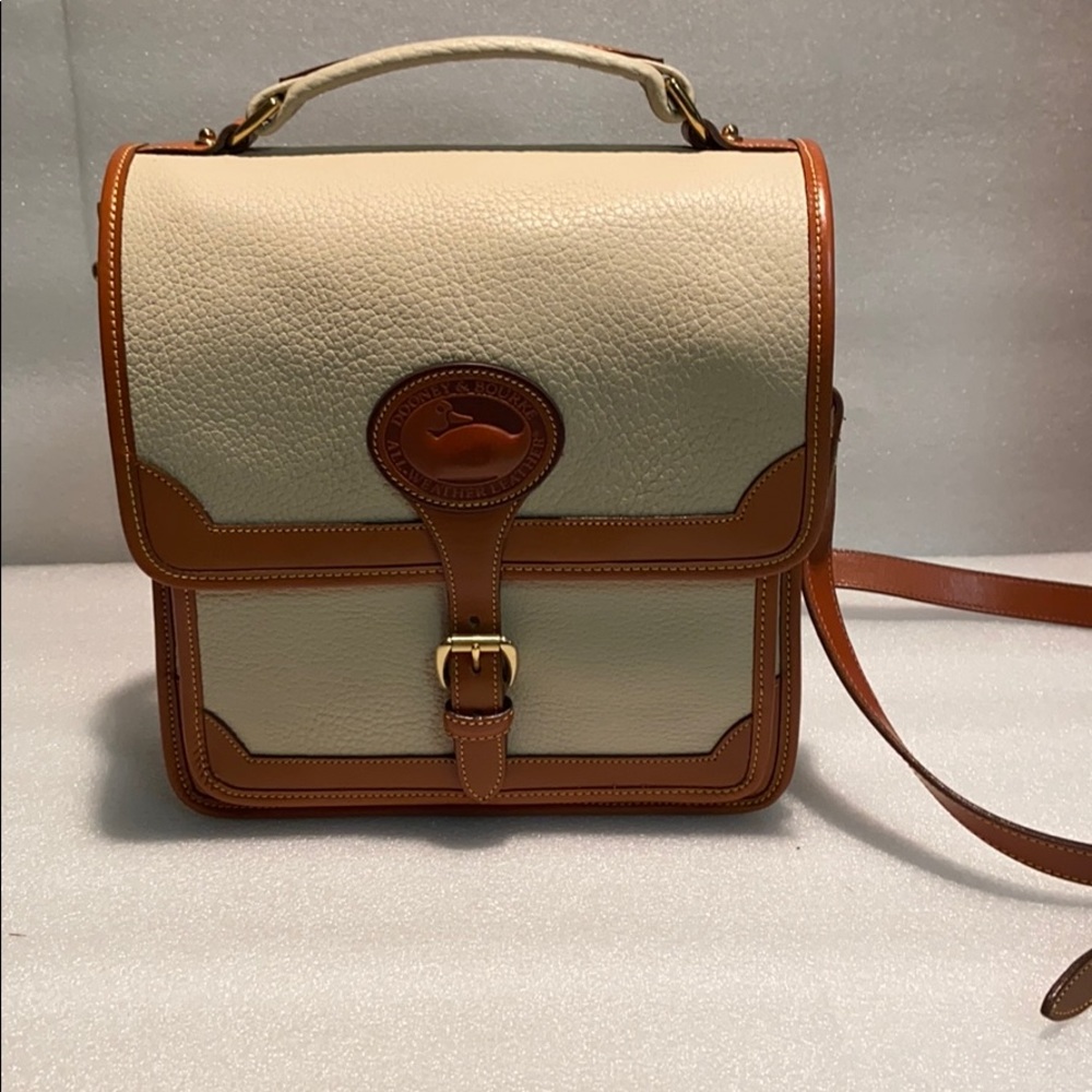 Dooney & Burke Tan Leather Cross Body Bag